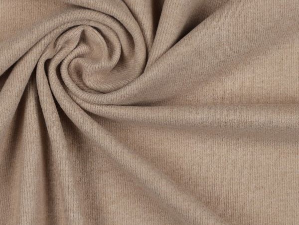 Jersey , brushed ( gebürstet) Rib Jersey sand